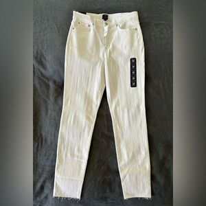NWT J. Crew white high rise jean